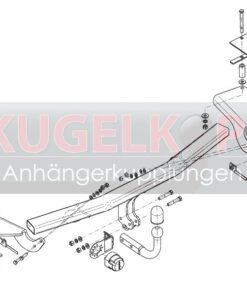 Alternative view of ALFA ROMEO 159 STARRE ANHÄNGERKUPPLUNG