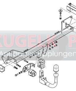 Alternative view of ALFA ROMEO Giulietta ABNEHMBARE ANHÄNGERKUPPLUNG