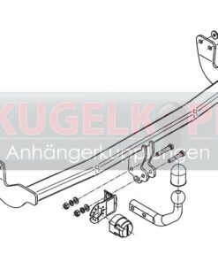 Alternative view of CITROEN C3 II STARRE ANHÄNGERKUPPLUNG