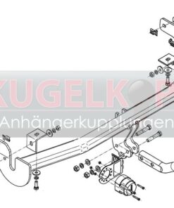 Alternative view of CITROEN C3 Picasso STARRE ANHÄNGERKUPPLUNG