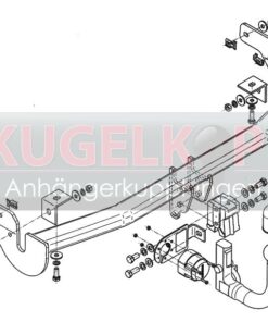 Alternative view of CITROEN C3 Picasso ABNEHMBARE ANHÄNGERKUPPLUNG