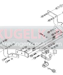 Alternative view of CITROEN Berlingo I STARRE ANHÄNGERKUPPLUNG