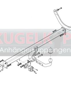 Alternative view of CITROEN C5 STARRE ANHÄNGERKUPPLUNG