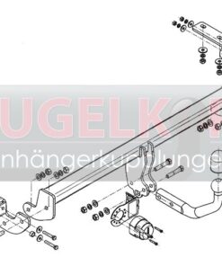 Alternative view of CITROEN C4 II STARRE ANHÄNGERKUPPLUNG