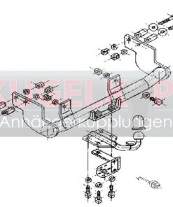 Alternative view of CITROEN Saxo STARRE ANHÄNGERKUPPLUNG