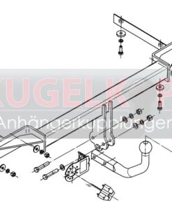 Alternative view of CHEVROLET Cruze STARRE ANHÄNGERKUPPLUNG