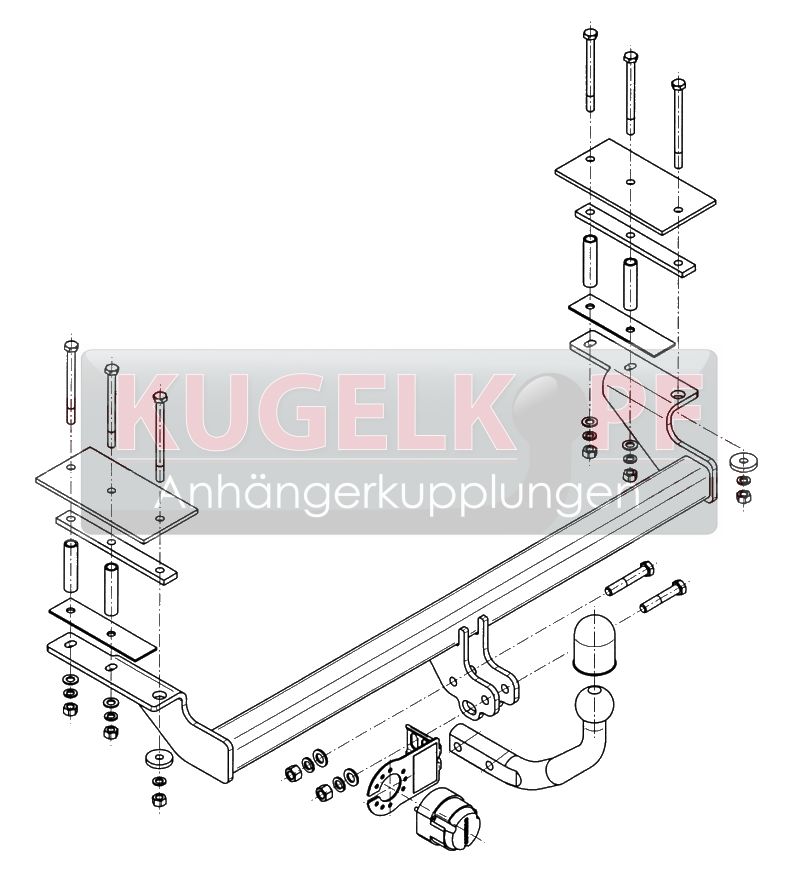 DAEWOO Nubira III STARRE ANHÄNGERKUPPLUNG – Bild 2