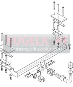 Alternative view of CHEVROLET Nubira ABNEHMBARE ANHÄNGERKUPPLUNG
