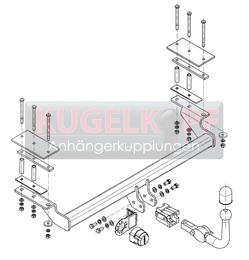 CHEVROLET Nubira ABNEHMBARE ANHÄNGERKUPPLUNG – Bild 2