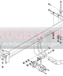 Alternative view of CHEVROLET Lacetti STARRE ANHÄNGERKUPPLUNG