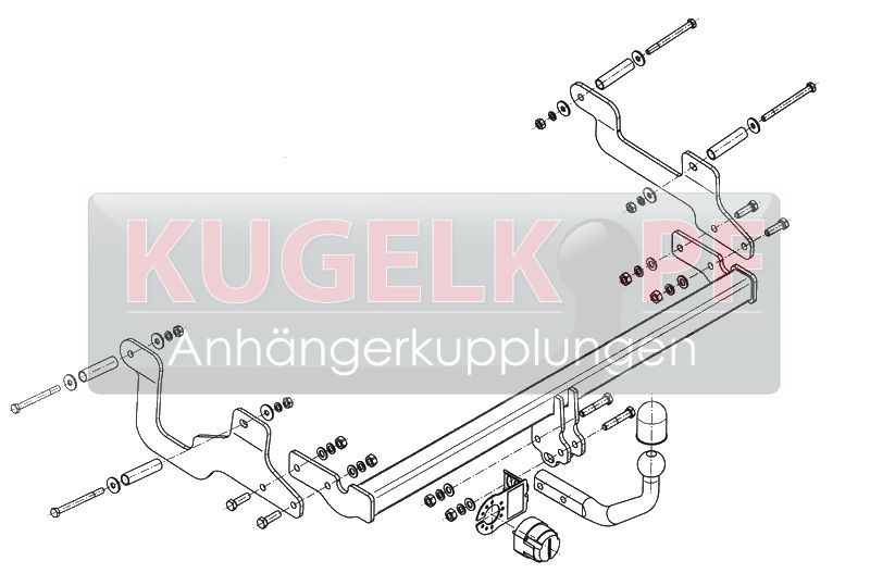 DACIA Lodgy STARRE ANHÄNGERKUPPLUNG – Bild 2