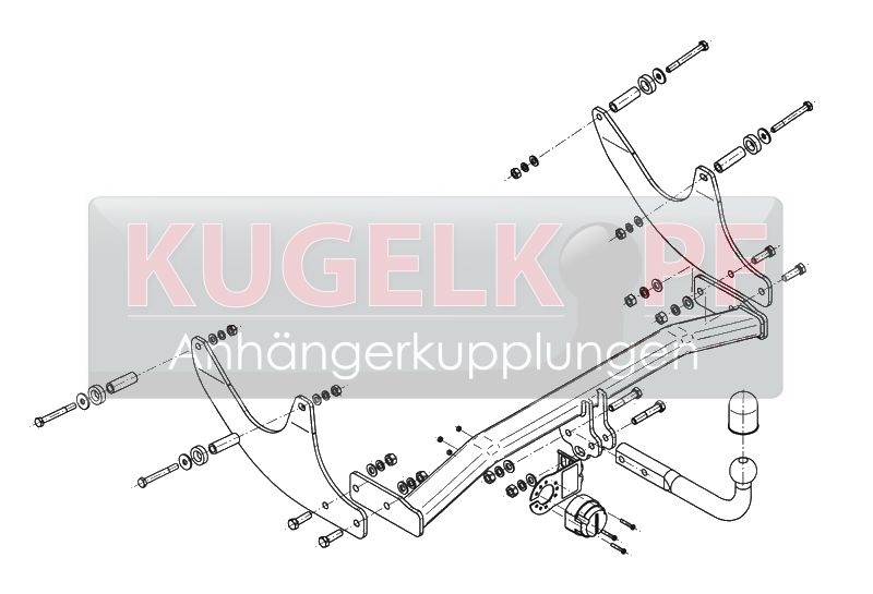 DACIA Logan STARRE ANHÄNGERKUPPLUNG – Bild 2