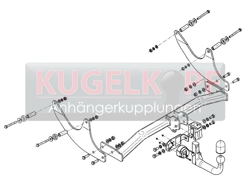 DACIA Logan ABNEHMBARE ANHÄNGERKUPPLUNG – Bild 2