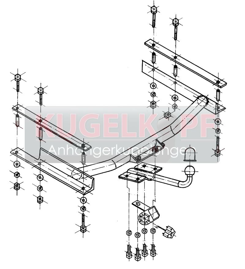 DAEWOO Espero STARRE ANHÄNGERKUPPLUNG – Bild 2