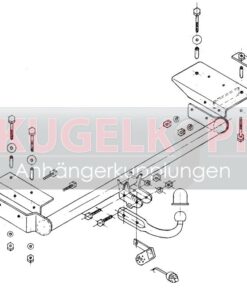 Alternative view of DAEWOO Lanos STARRE ANHÄNGERKUPPLUNG