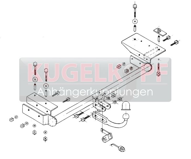 DAEWOO Lanos STARRE ANHÄNGERKUPPLUNG – Bild 2