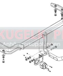 Alternative view of CHEVROLET Tacuma / Rezzo STARRE ANHÄNGERKUPPLUNG
