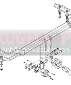 Alternative view of CHEVROLET Tacuma / Rezzo ABNEHMBARE ANHÄNGERKUPPLUNG