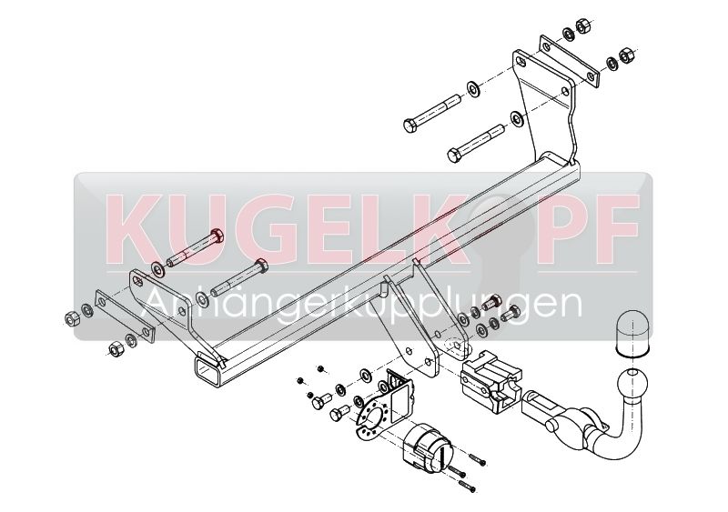 DODGE Caliber ABNEHMBARE ANHÄNGERKUPPLUNG – Bild 2