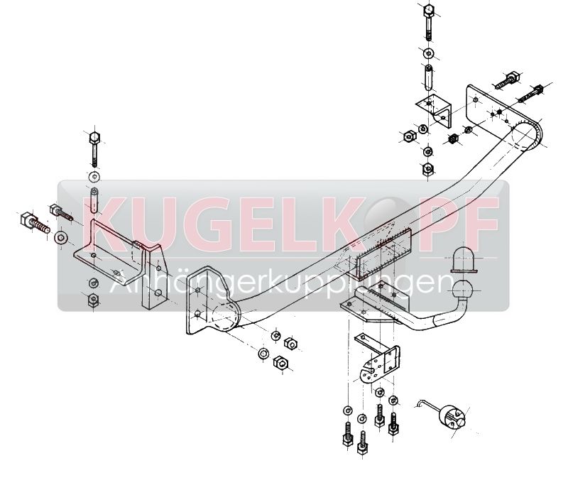 FIAT Brava STARRE ANHÄNGERKUPPLUNG – Bild 2