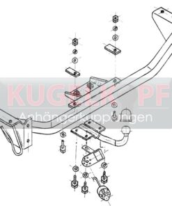 Alternative view of FIAT Cinquecento STARRE ANHÄNGERKUPPLUNG