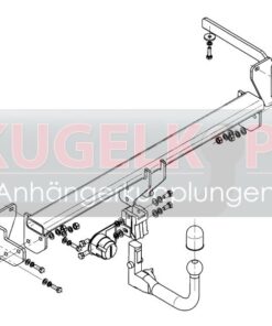 Alternative view of OPEL Combo D ABNEHMBARE ANHÄNGERKUPPLUNG