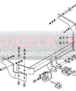 Alternative view of FIAT Qubo ABNEHMBARE ANHÄNGERKUPPLUNG