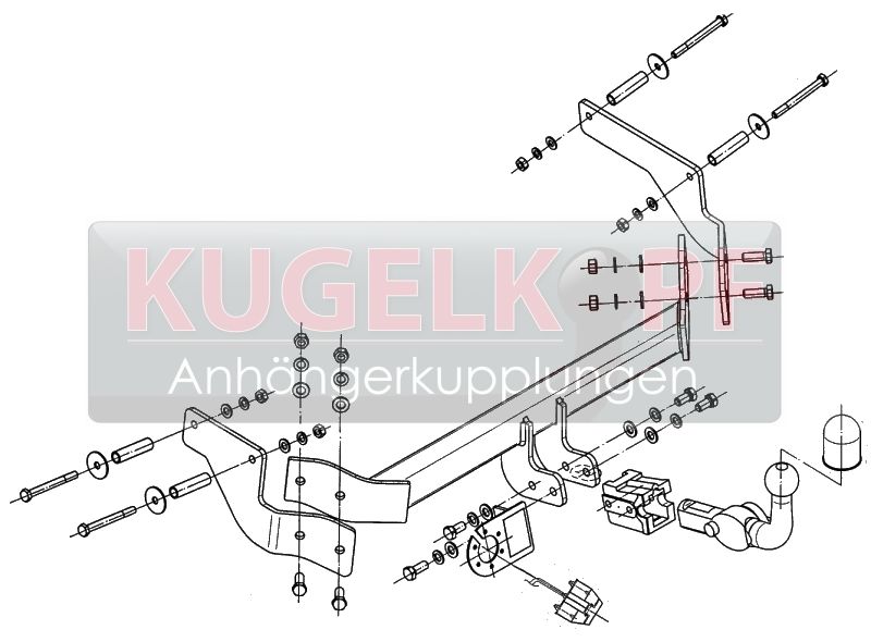 FIAT Qubo ABNEHMBARE ANHÄNGERKUPPLUNG – Bild 2