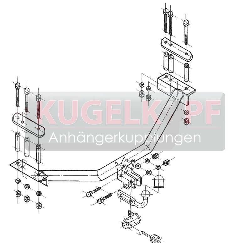 FIAT Multipla STARRE ANHÄNGERKUPPLUNG – Bild 2