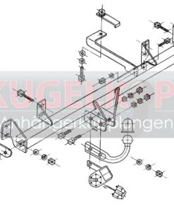 Alternative view of FIAT Panda II STARRE ANHÄNGERKUPPLUNG