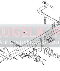 Alternative view of FIAT Panda II ABNEHMBARE ANHÄNGERKUPPLUNG