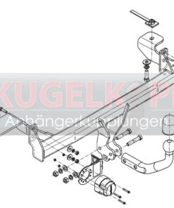 Alternative view of FIAT Panda II 4x4 STARRE ANHÄNGERKUPPLUNG