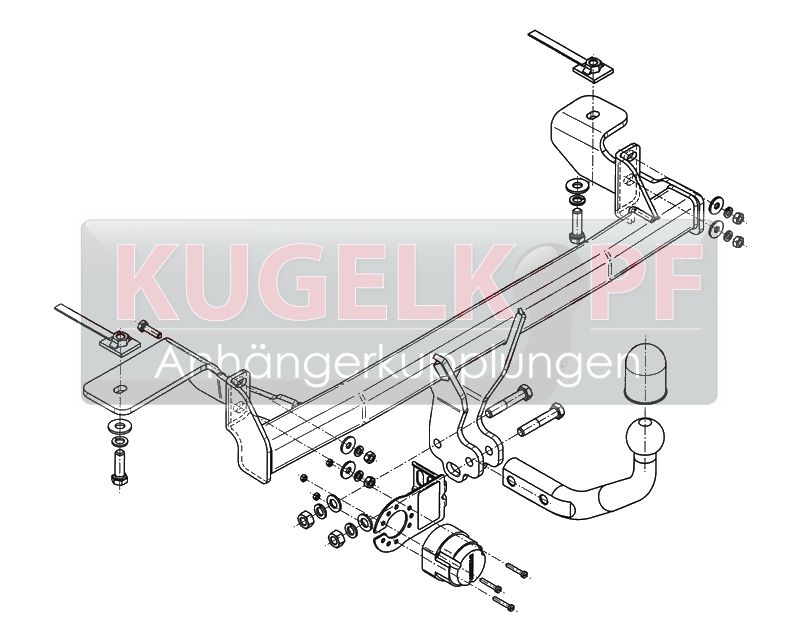 FIAT Panda II 4x4 STARRE ANHÄNGERKUPPLUNG – Bild 2