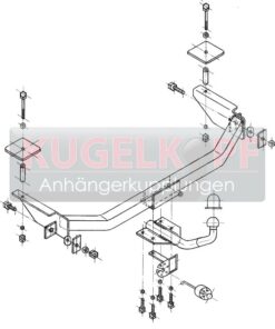 Alternative view of FIAT Seicento STARRE ANHÄNGERKUPPLUNG