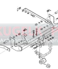 Alternative view of CITROEN C8 STARRE ANHÄNGERKUPPLUNG
