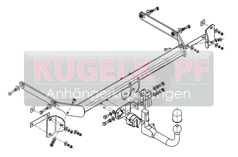 FORD B-Max ABNEHMBARE ANHÄNGERKUPPLUNG – Bild 2