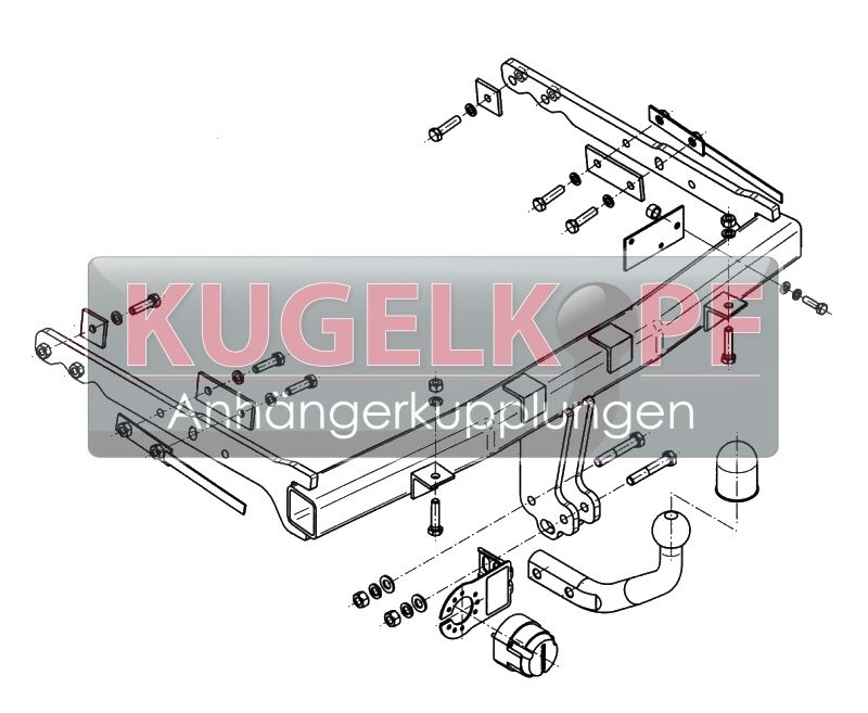 FORD Galaxy STARRE ANHÄNGERKUPPLUNG – Bild 2