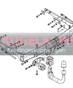 Alternative view of FORD Galaxy ABNEHMBARE ANHÄNGERKUPPLUNG