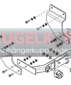 Alternative view of FORD Transit Connect STARRE ANHÄNGERKUPPLUNG