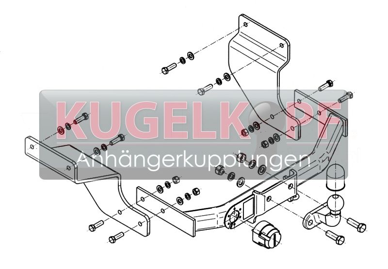 FORD Transit Connect STARRE ANHÄNGERKUPPLUNG – Bild 2
