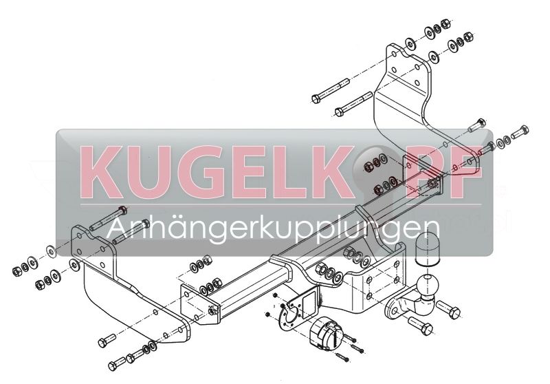 FORD Transit Custom STARRE ANHÄNGERKUPPLUNG – Bild 2