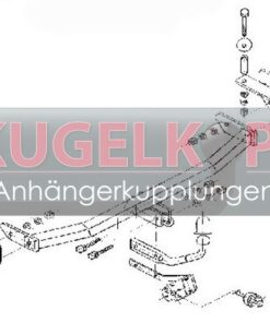 Alternative view of HYUNDAI Pony (LS/GLS) STARRE ANHÄNGERKUPPLUNG