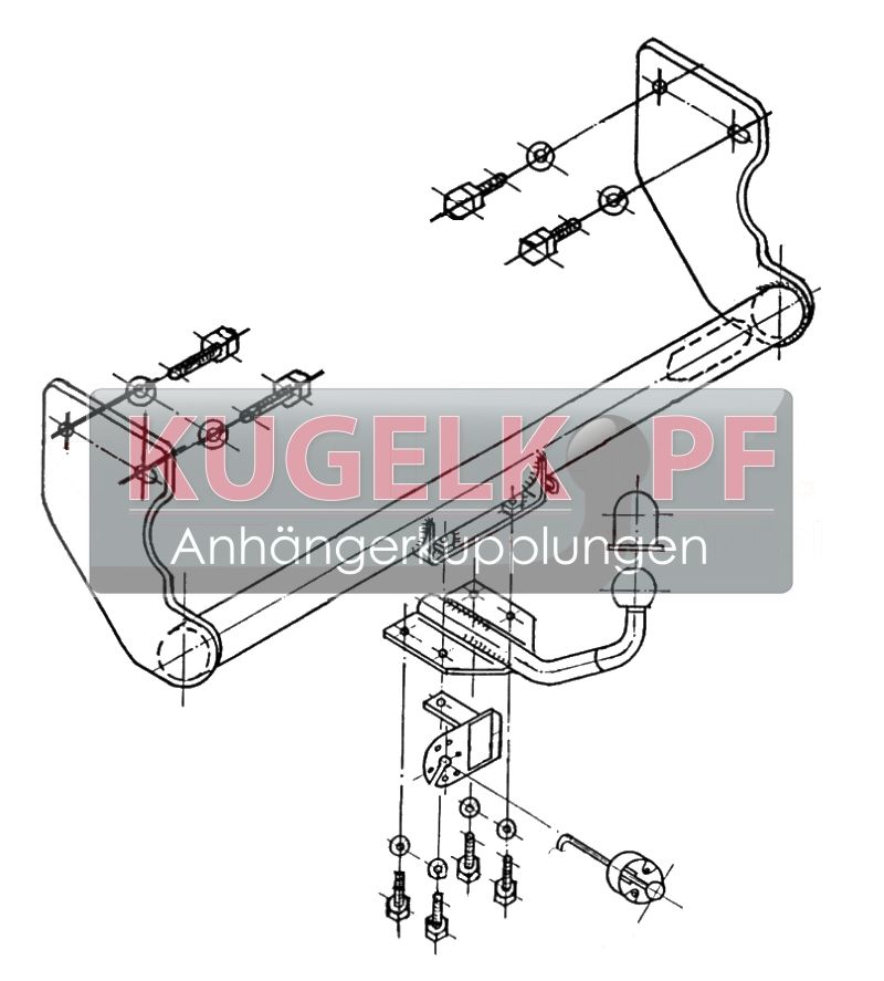 HYUNDAI Atos STARRE ANHÄNGERKUPPLUNG – Bild 2