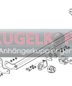 Alternative view of HYUNDAI Accent ABNEHMBARE ANHÄNGERKUPPLUNG