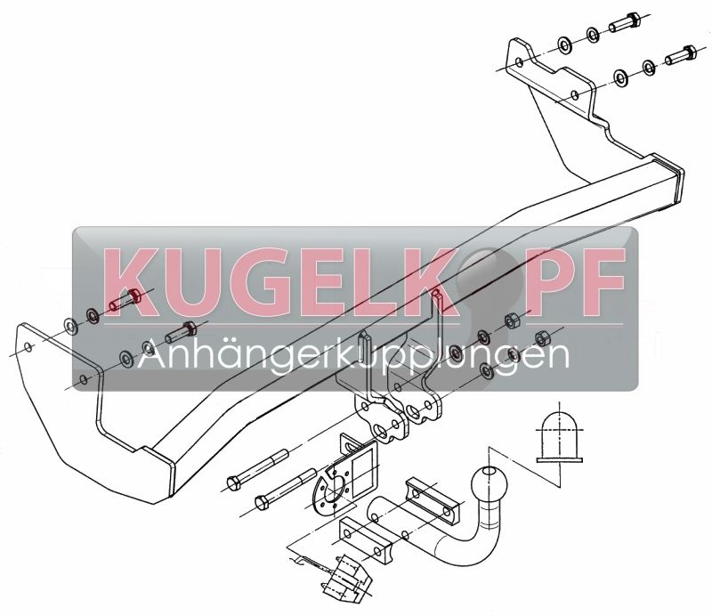 HYUNDAI Getz STARRE ANHÄNGERKUPPLUNG – Bild 2