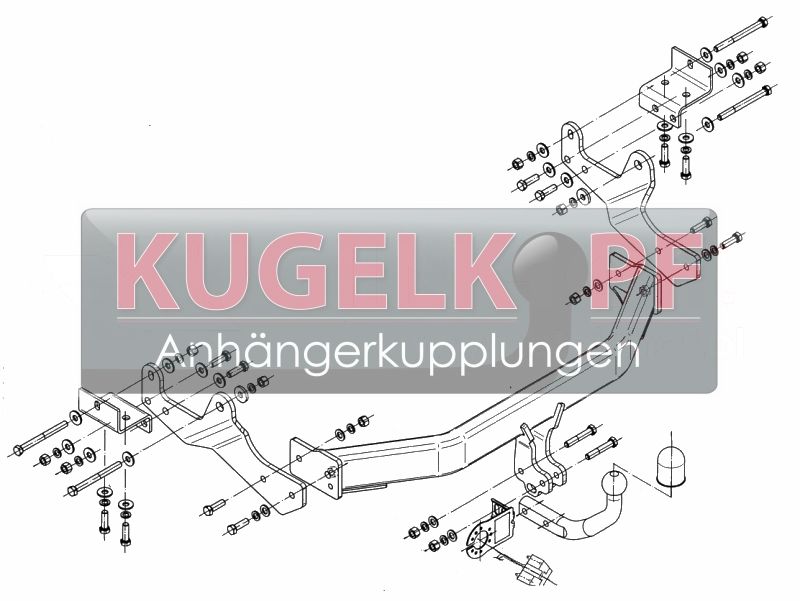 HYUNDAI H1 / H300 STARRE ANHÄNGERKUPPLUNG – Bild 2