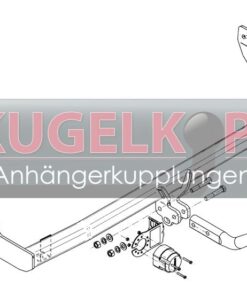 Alternative view of HYUNDAI ix20 STARRE ANHÄNGERKUPPLUNG