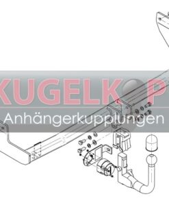 Alternative view of HYUNDAI ix20 ABNEHMBARE ANHÄNGERKUPPLUNG