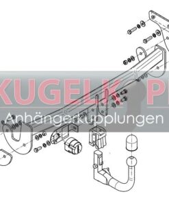 Alternative view of HYUNDAI i40 CW ABNEHMBARE ANHÄNGERKUPPLUNG